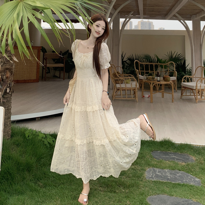 Plus Size Lace A-Line Long Dress for Women Summer 2026 - Image 3