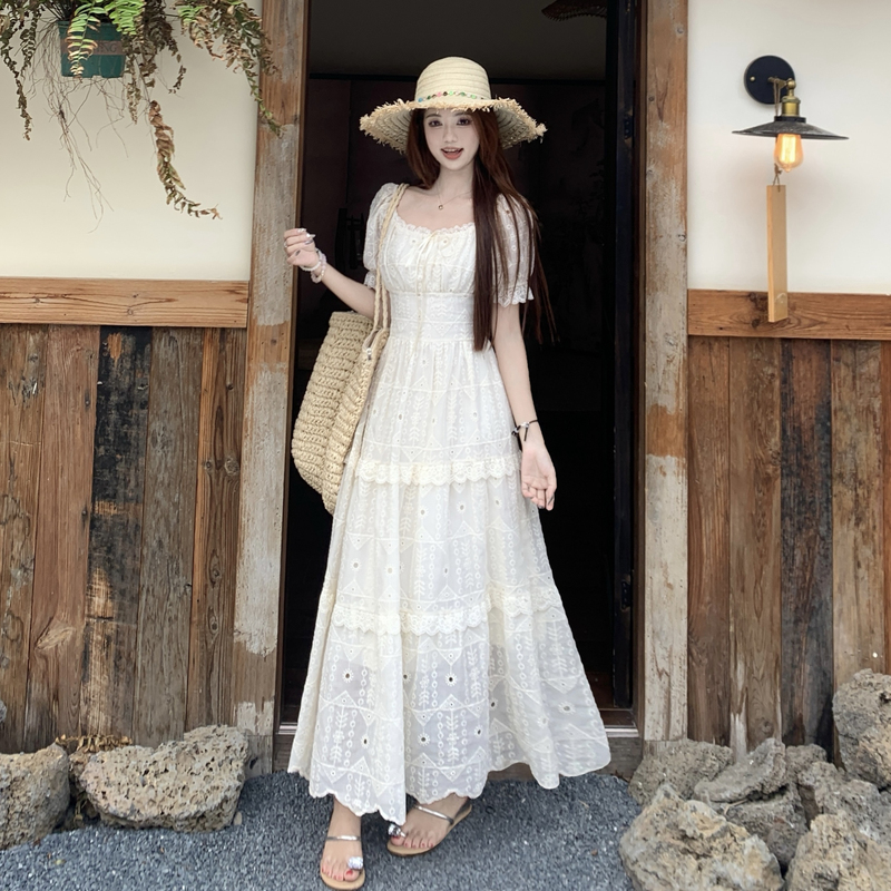 Plus Size Lace A-Line Long Dress for Women Summer 2026 - Image 2